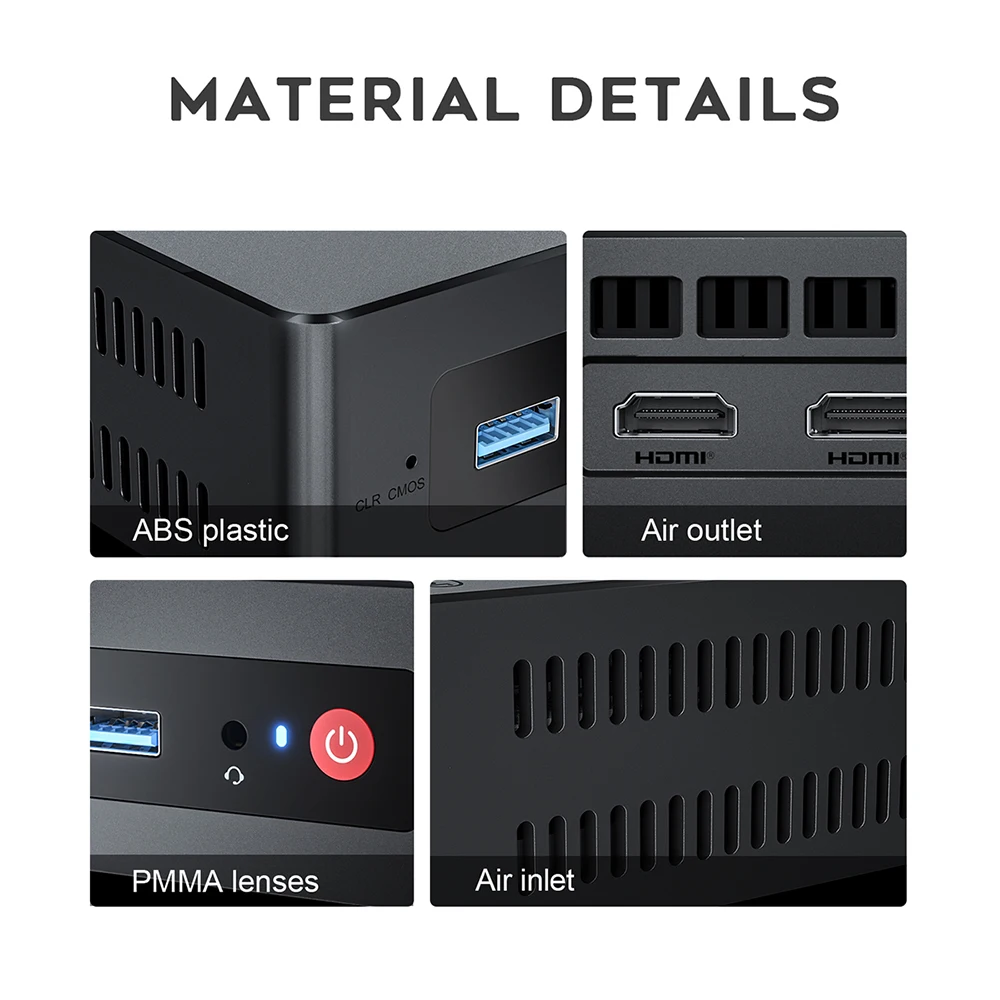 Beelink MINI S N5095 Mini PC DDR4 8GB SSD 128GB WiFi 5 BT4.0