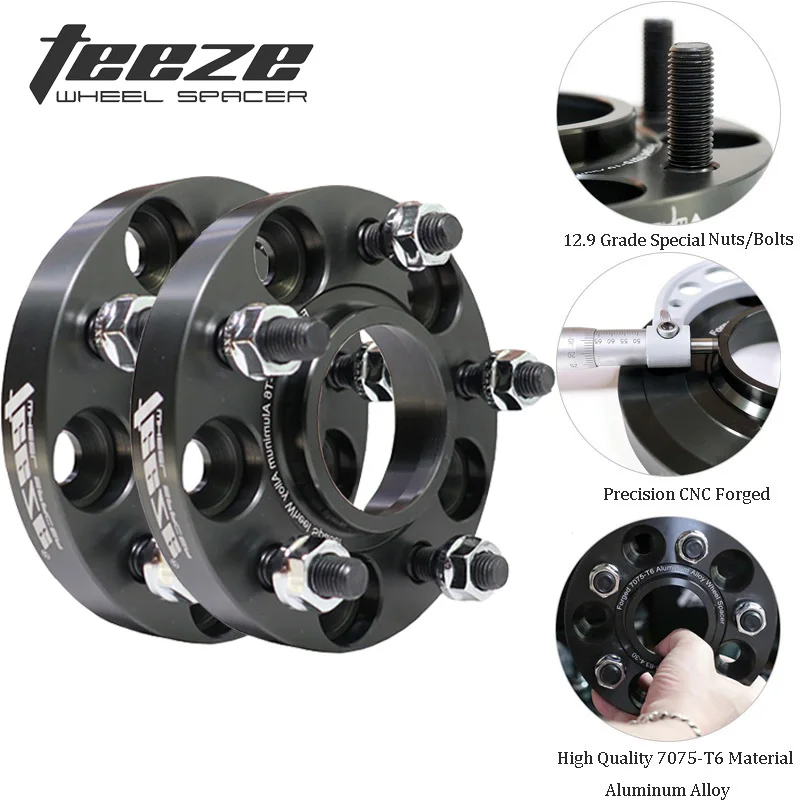 

Teeze 2pcs 17mm Wheel Spacers Conversion Adapters T6-7075 Aluminum 5x120 cb 74.1 to 5x112 cb 66.5 car accessories in stock