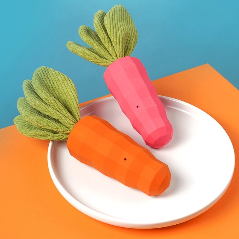 Dog Carrot Shape Chew Toys Carrot Squeaky Dog Toy Rubber Toy Carrot Dog Dog Squeak