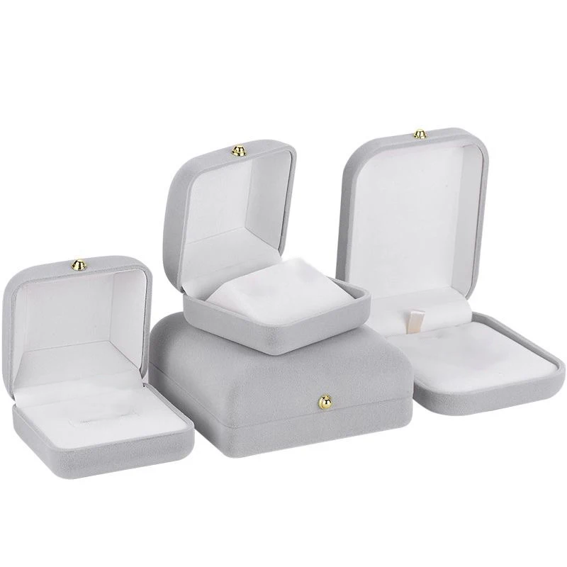 Flannelette Jewelry Box Ring Box Necklace Box Earrings Bracelet Packing Box