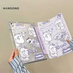 Universal Track Clear Protective Cover for Tablets - Multi - Fold Design (Cat)