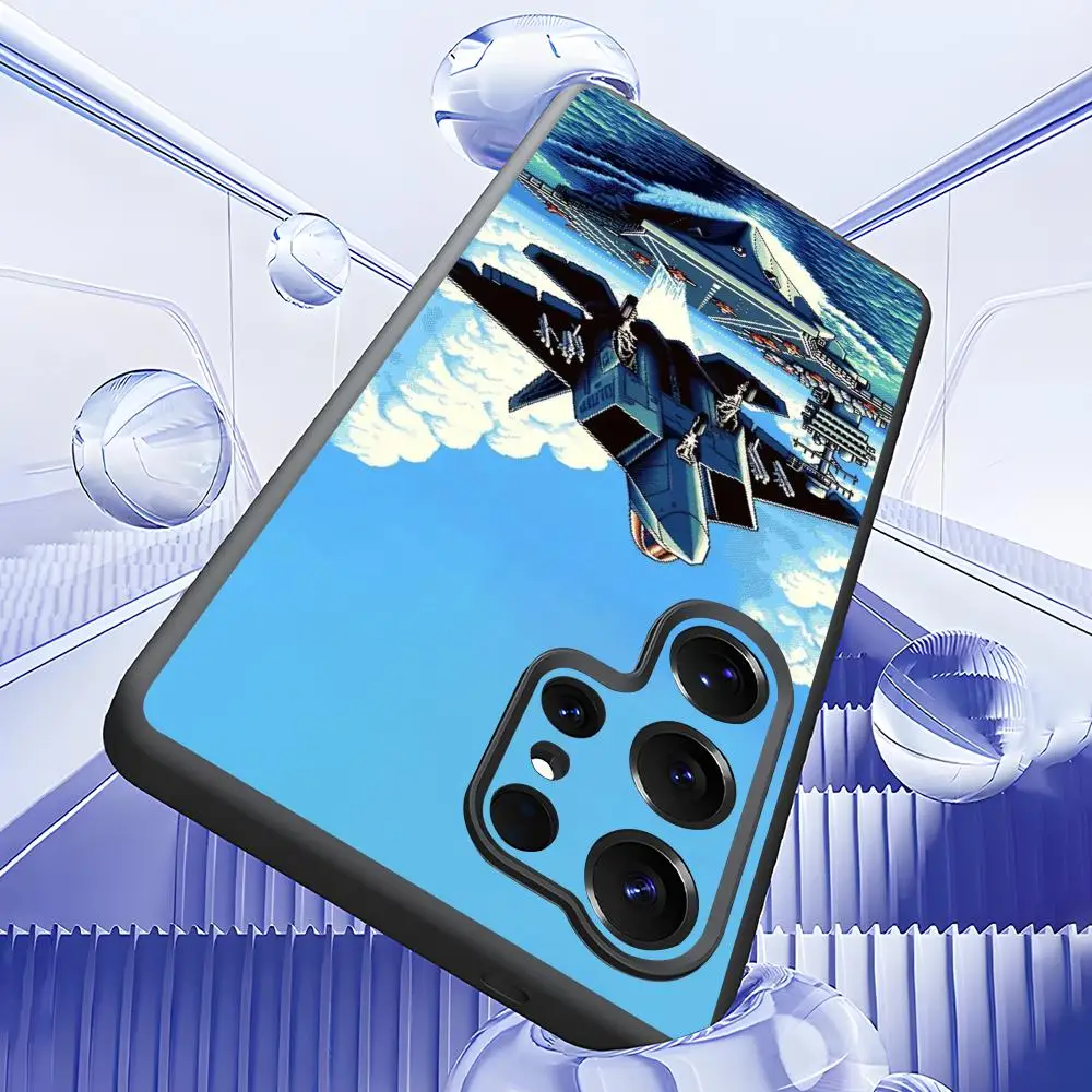 Sleek Military Fighter Jet Design Phone Case with Skin-Friendly TPU Soft Shell