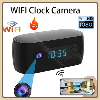Full HD 1080P Mini Wifi Camera Clock Wireless Control IR Night Vision View Camcorder Home Surveillance Monitor Video Monitor Cam 1