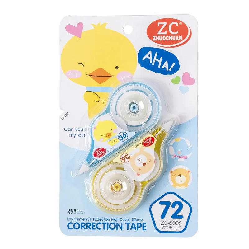 2Pcs/Set Cute animal patterns Corrector Correction Tape Promotional Gift Stationery School Office Supply Gifts