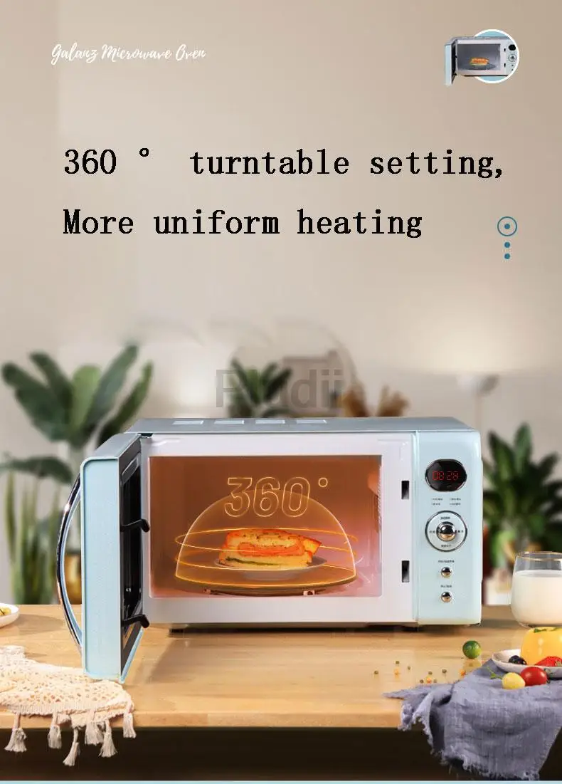 Multifuncional forno microondas doméstico, Mini Turntable