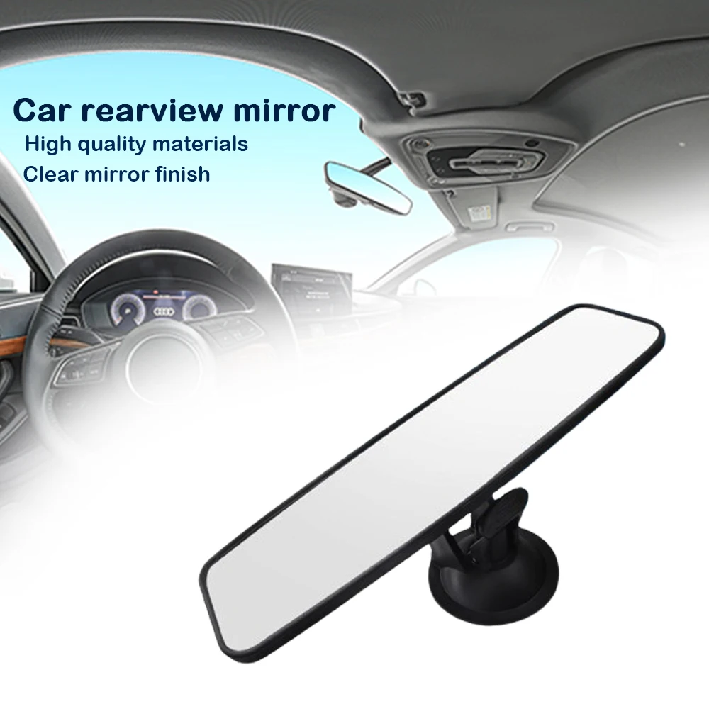 Anti-glare Rear View Mirror Universal Car Truck Interior Suction Cup Blue