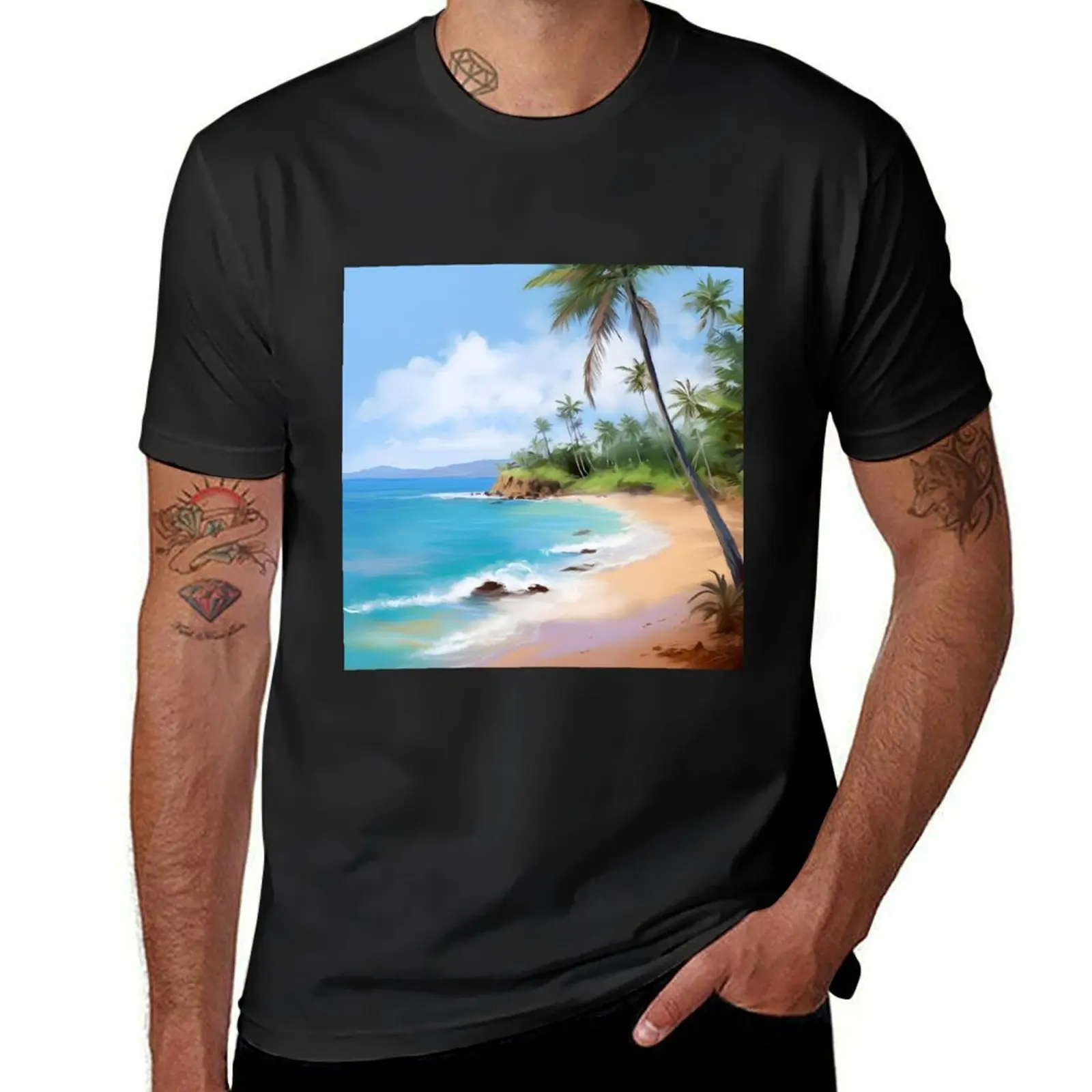 

Hawaii T-Shirt plus sizes blanks quick-drying mens vintage t shirts