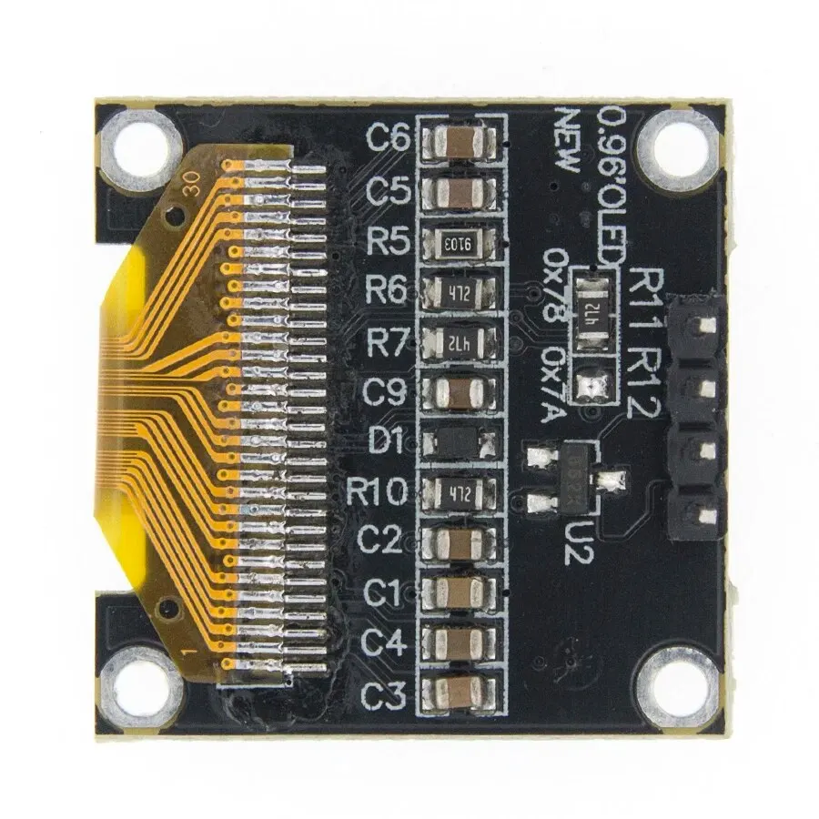 TENSTAR 0.96 Inch I2C OLED Display Module Driver chip SSD1315 White Blue Yellow 128X64 4Pin IIC Serial 12864 LCD Screen Board