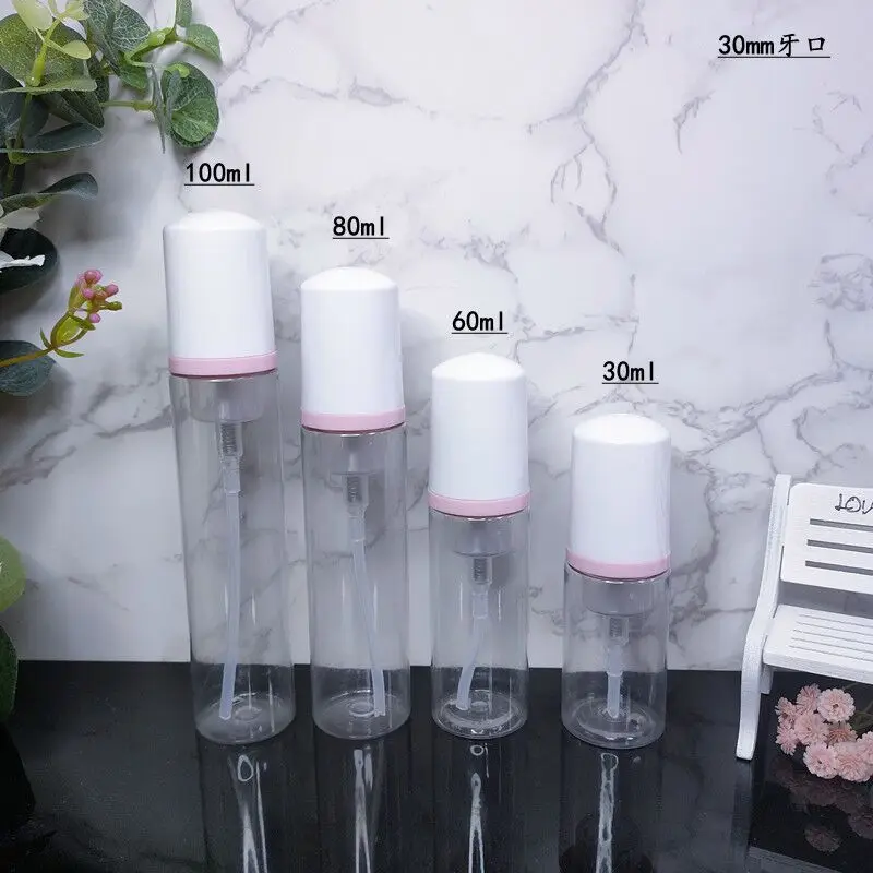 

30pcs 30ml 60ml 80ml 100ml Plastic Hand Sanitizer Pump Container Shampoo Shower Gel Soap Dispenser Foaming Bottle Liquid