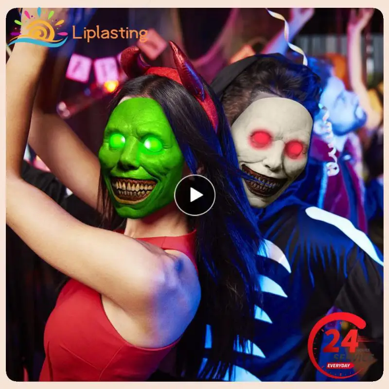 

Halloween Face Cover Latex Horror Adjustable Creepy Style Cosplay Halloween Decoration Halloween Mask Durable Party Supplies