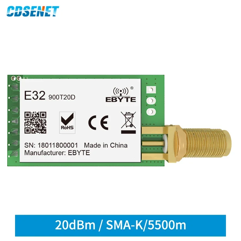Беспроводной модуль широкого спектра CDSENET LoRa E32 433 МГц 8686 МГц 915 МГц UART DIP SMD SMA-K DIY интегральные схемы IoT