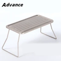 Mini Titanium Alloy Portable Plate Outdoor Folding Camping BBQ Grill Grate Ultralight Mini Table for Hiking Picnic Barbecue 1