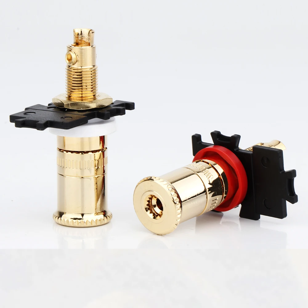 Preffair Wbt Estilo Latão Banhado a Ouro Plug Ligação Pós Alto-falante para Alta Fidelidade Febre Amplificador Faça Você Mesmo Soquetes Bp1115 - Image 5