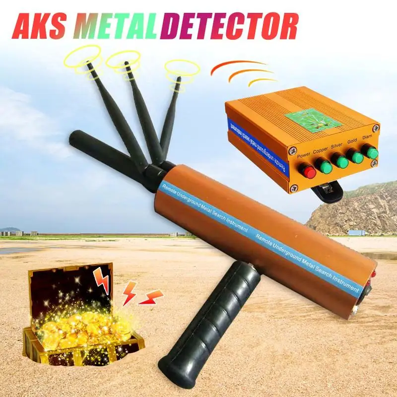 AKS detective asidero 3D Metal/Oro/Gemas Detector Buscador De Diamante rango 1200M 