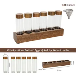 Alikisscafe Coffee Beans Storage Tube with Exhaust Valve - Barista's Choice Espresso Accessory (Set Of 6 Holes 17g)
