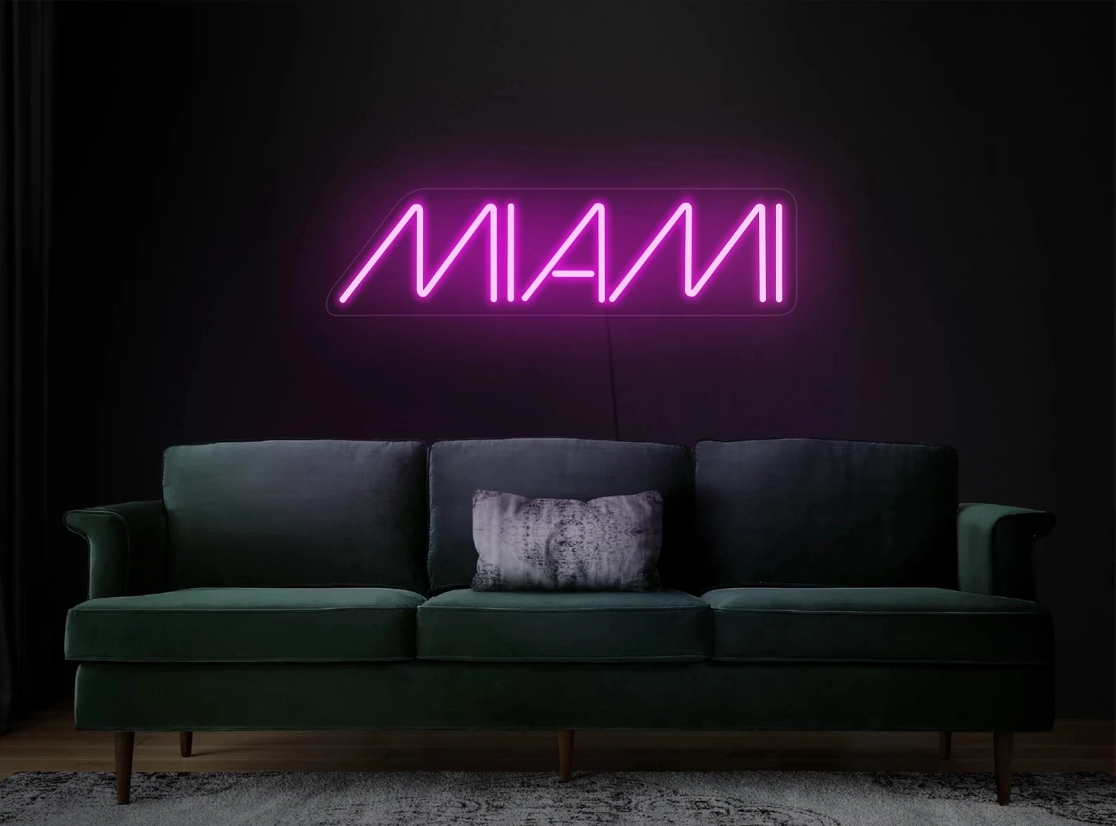 

Miami Neon Sign USB Powered for Room Decor, LED Neon Light Dimmable Night Light for Game Room Man Cave Wall Art
