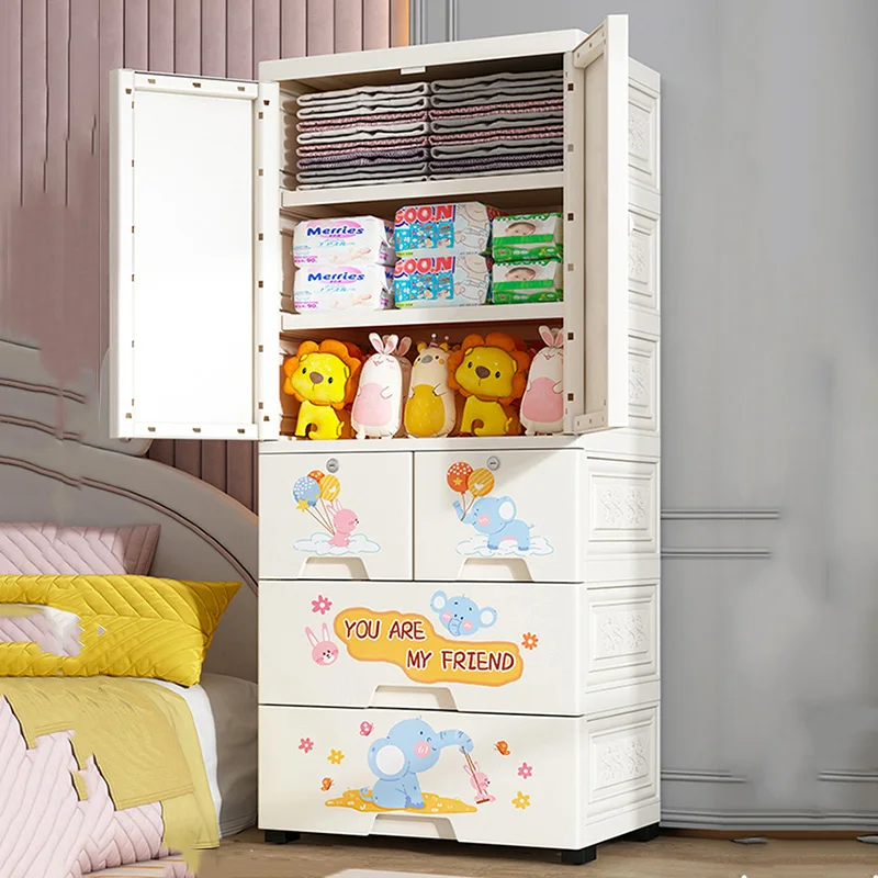 Plastic Storage Cabinets Baby Wardrobe