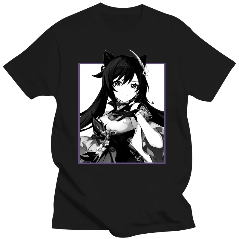 

Keqing Genshin Impact T Shirt Harajuku Oversized O-neck Cotton Short Sleeve T-shirt Tees Harajuku Streetwear