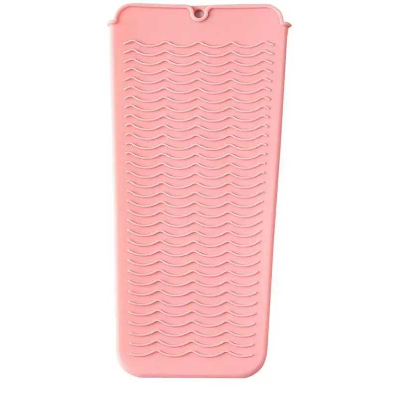 

Hair Straightener Silicone Heat Insulation Pad Travel Silicone Hair Straightener Pad Perm Styling Tool Anti-Scald Protection Pad