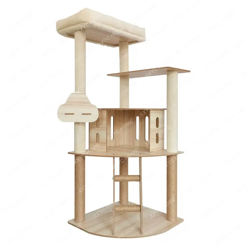 Large Cat Climbing Frame plus-SizedNest Cat Nest House Climbing Frame Scratching Pole Large Villa