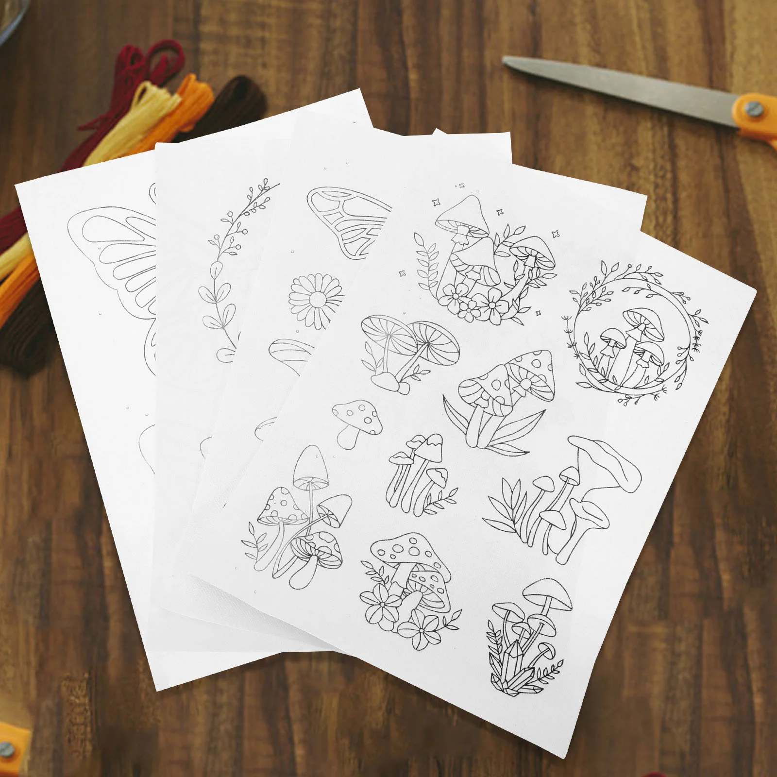 

4 Sheets Embroidery Stabilizer Water-soluble Paper Portable DIY Craft Making Sticky for Machine Dissolve Cold Dissolving