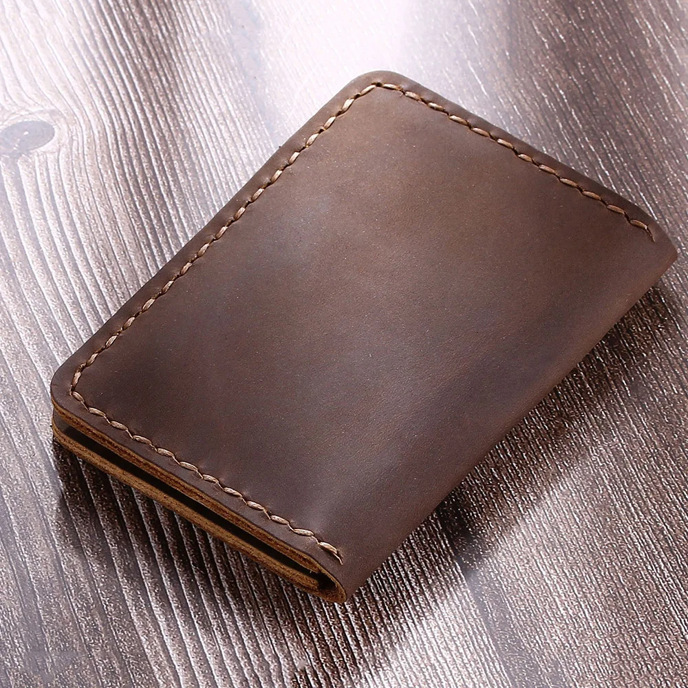 Handmade Leather Credit Card Holders Crazy Horse Leather Wallet for Cards Genuine Bank Cardholder wallet card holder credit card wallet leather wallet credit card holder card holder card wallet wallet card bag