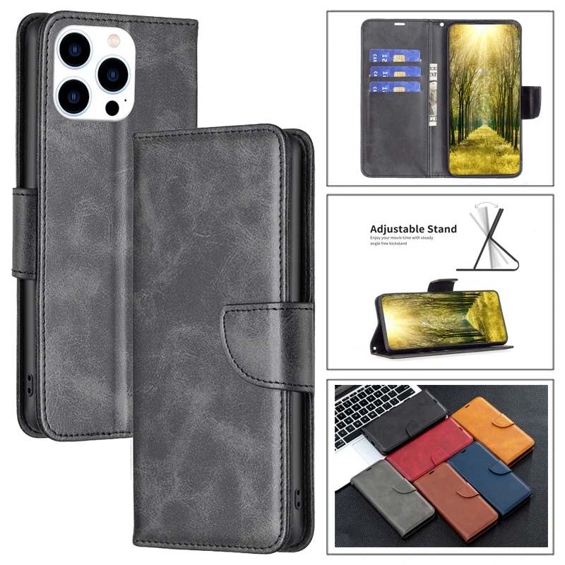 Custodia A Portafoglio In Pelle Per Redmi A2 A1 Plus 12C Custodia Tpu Book Flip Case Per Xiaomi Poco X5 13 Lite 12T Pro C55 Civi 2 Custodie Per Telefo