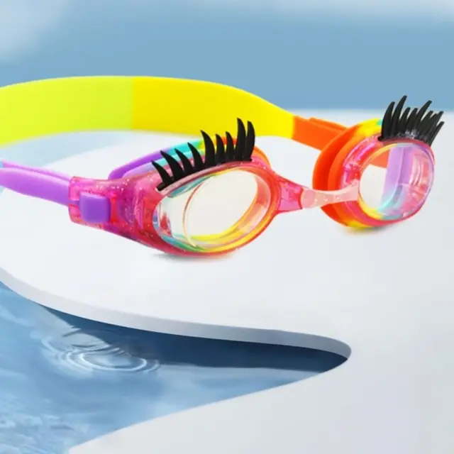 Eyelash Childrens Swimming Goggles Waterproof Anti Fog Eyelash Glasses Colorful HD Swimming Goggles Water Sports Eyelash Childrens Swimming Goggles Waterproof Anti Fog Eyelash Glasses Colorful HD Swimming Goggles Water Sports