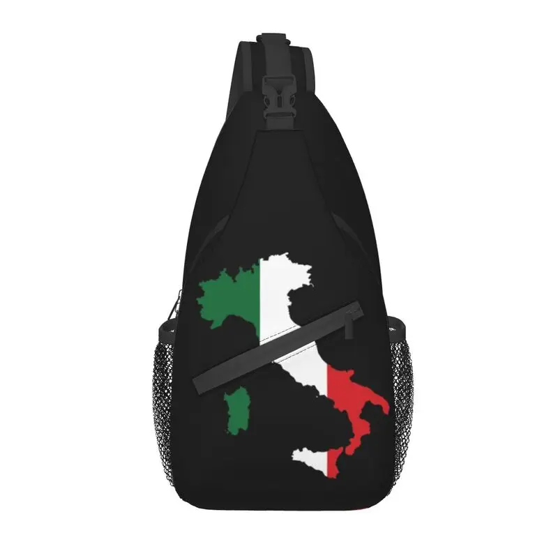 ASYG Italy Flag Sling Backpack - Crossbody Chest Bag For Travel, Hiking, Daypack For Men & Women