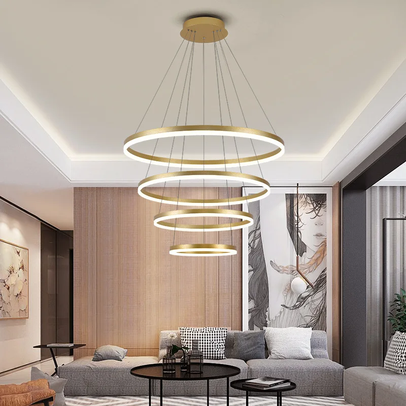 5-Ring LED Ceiling Chandelier 2