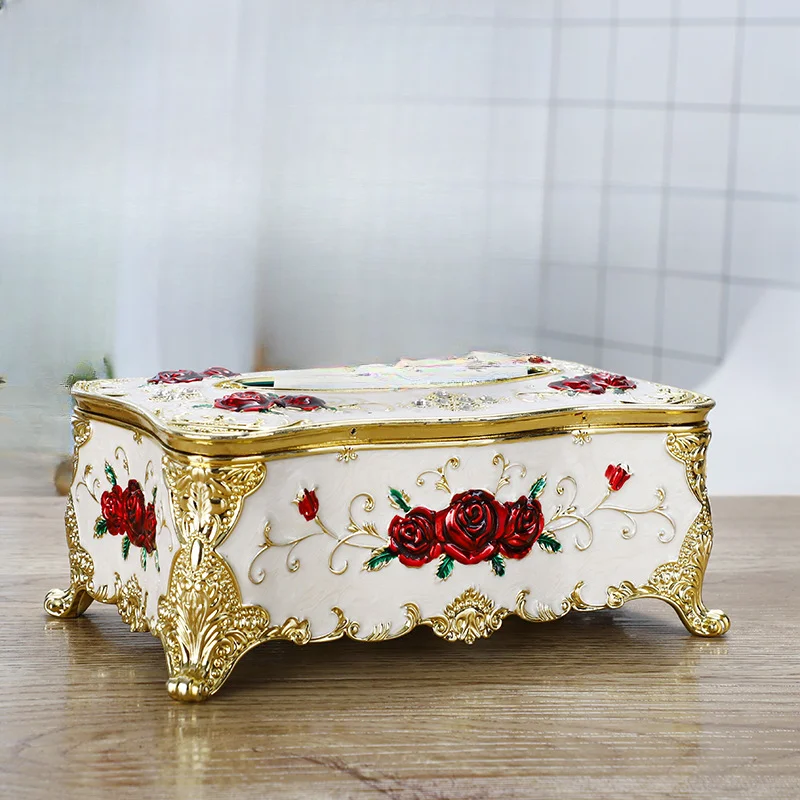 European Style Plastic Tissue Box for Household Car