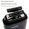 BRDCLIP 809 Professional Professional 9900RPM 3 Gears Electric Shaver Double Foil Shaver USB Cordless Hair Cutting Machine 5
