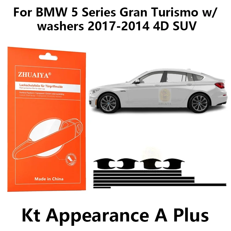 

Защитная пленка ZHUAIYA для краской дверной ручки, ТПУ, PPF для BMW 5 серии Gran Туризм с шайбами 2017-2014 4D SUV