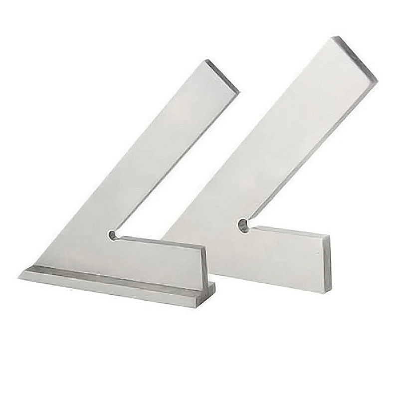 Precision Steel Industrial Try Square with Wide Base - 45-Degree Angle