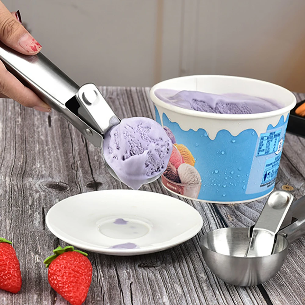 

Scoops Watermelon Kitchen Tools Stainless Steel Ice Ball Maker Digger Ice Cream Spoon Ice Cream Scoop