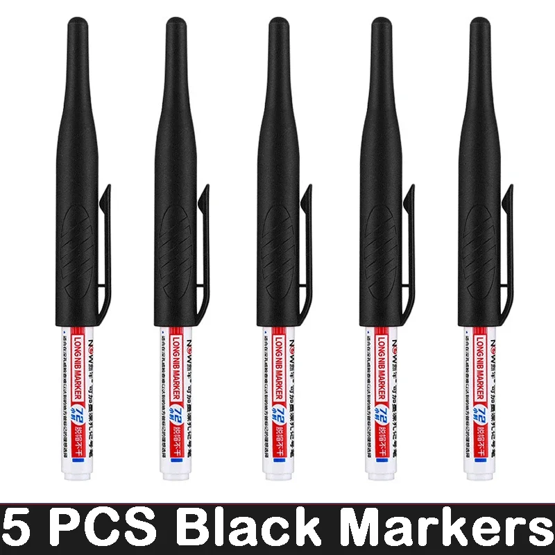 Deep Hole Long Nib Markers for Waterproof Art and Woodworking