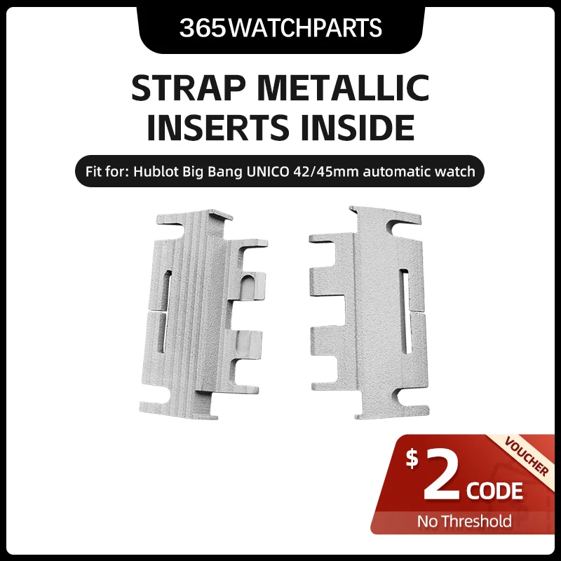 Cinturino Inserti Metallici All'Interno Con Rivestimento In Metallo Slot Fisso Per Hublot Big Bang Unico 411/441 Orologio Automatico