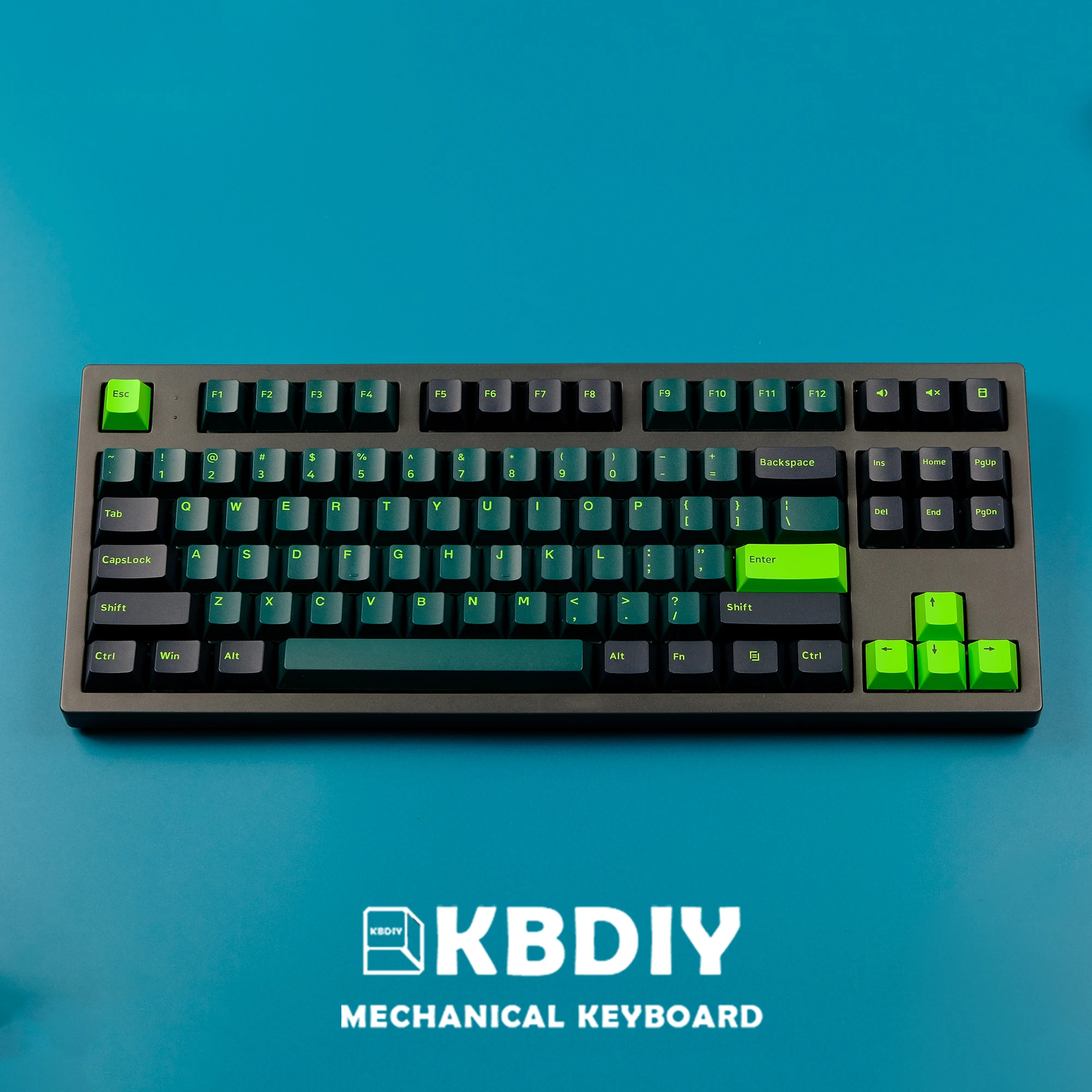 

KBDiy 170 Keys/Set PBT Cherry Profile Custom GMK Keycaps GMK Wavez Mechanical Keyboard Keycap Double Shot ISO Enter 61/64/68/87