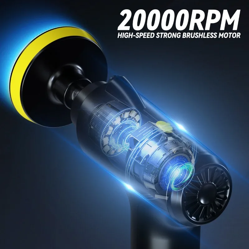 Wireless Car Polisher Handheld Cordless Polisher Automotive Polishing Waxing Machine Power Tool Car Body Cleaning Waxing Repair