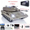 Merkava 1/16 Heng Long RC Battle Tank TK7.1 Military Full Metal Chassis Model IDF MK IV FPV Body Light Smoking Toys 3958 TH22679 1