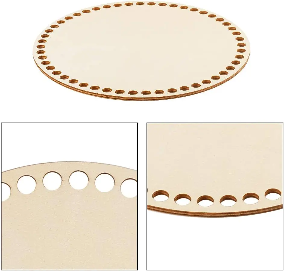 DFUQANB 2 PEZZI Legno Naturale Fondo Cesto(20x20cm) Pavimento in legno