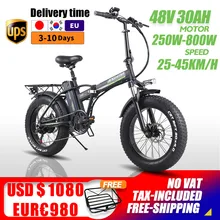 Bicicleta elétrica dobrável, 800w, 48v15ah, bateria de lítio, 4.0 fábrica, mountain bike, bicicletas adultos, 20 polegadas