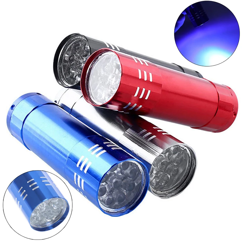 1PC 미니 네일 건조기 9 LED UV 램프 휴대용 포켓 라이트 네일 젤 경화 매니큐어 도구 USB 충전 포함