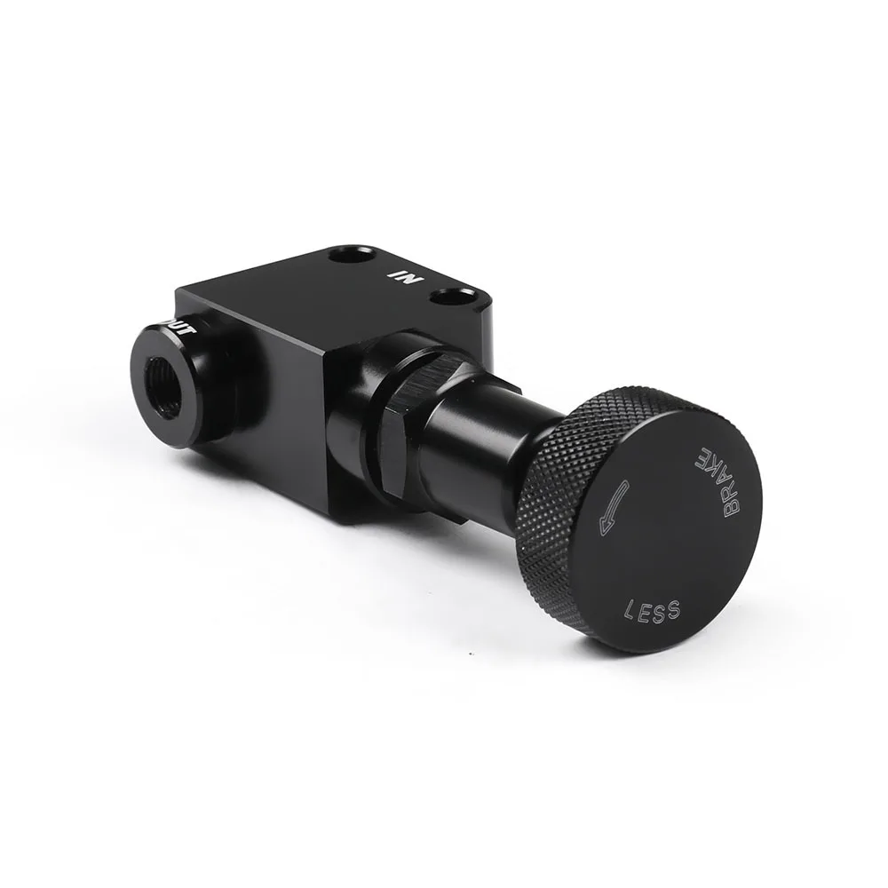 Brake Bias Proportioning Valve Pressure Regulator For Brake Adjustment 1/8-27 NPT Pressure Regulator Screw Knob Type