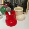 Ins Cute Little Red Boots Pen Holder,Plastic Student Desktop Vase Multifunctional Makeup Brush Storage Box.pencil Holder Office 6