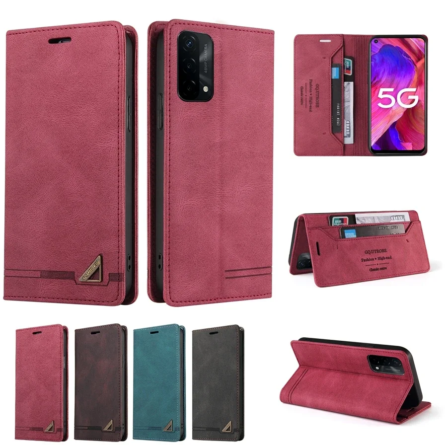 

Кожаный чехол для OPPO A94 A93 A93S A92 A92S A74 A73 A72 A55 A55S A54 A53 A53S A52 A35 2021 A33 A32 A12