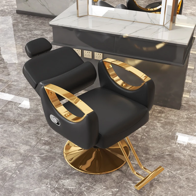 Hairdressing Salon Barber Chair Makeup Saddle Swivel Barbershop Cosmetic Chair Recliner Beauty Chaise Coiffeuse Salon Furniture