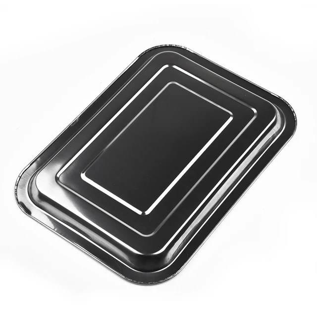 Stainless Steel Baking Tray Rectangle Baking Sheet Pan Non-stick Chips Basket Baking Dish For Toaster Oven Cookie Baking