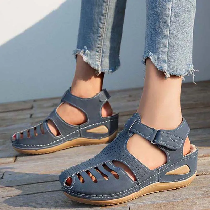 Spring-Summer-Shoes-Women-Sandals-Retro-Walking-Shoes-Slip-On-Beach ...