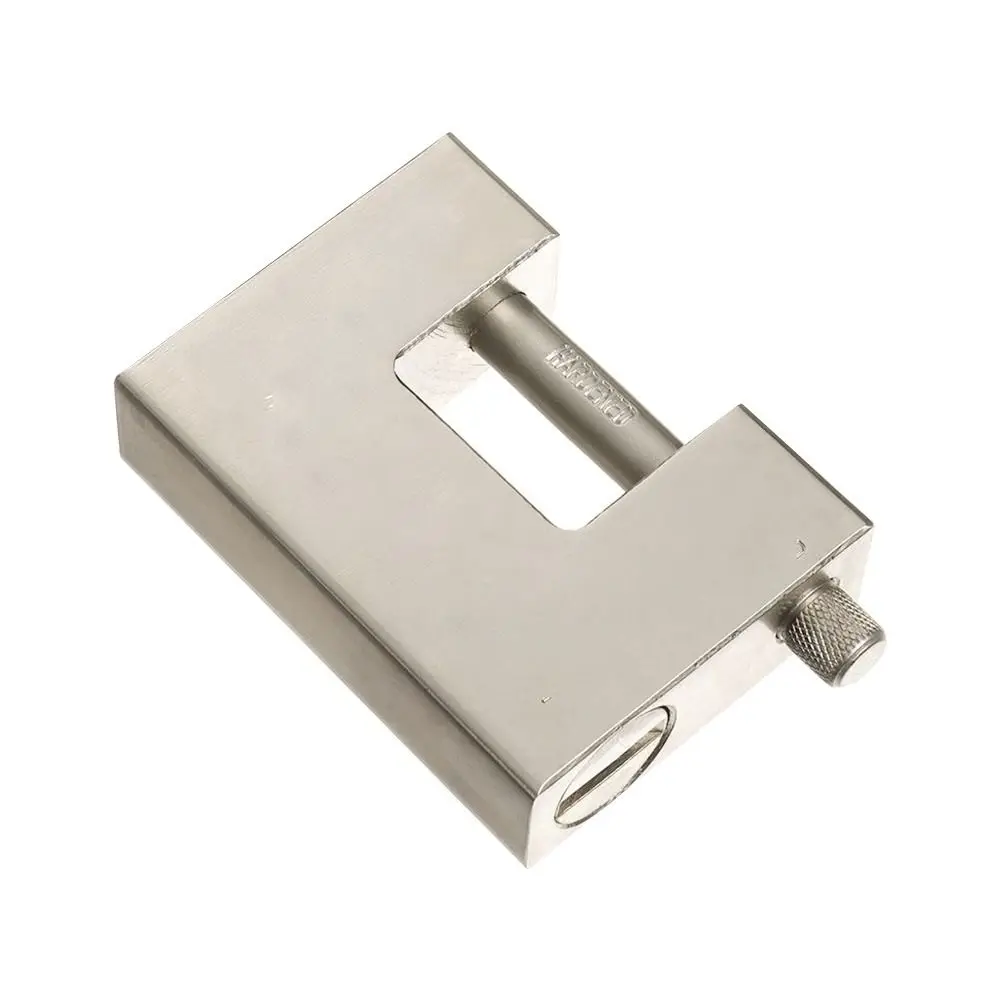 Heavy Duty Security Padlock 90mm - Stainless Steel, Anti-Drill, Burglar Proof With 3 Keys, For Containers, Gates, Sheds (Pack Of 2)
